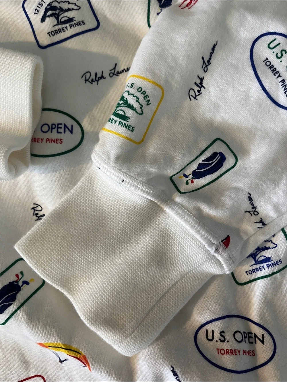 Polo by Ralph Lauren White Crewneck with Multicolor Nautical Prints
